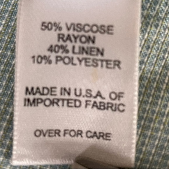 K  G R jacket/ blazer women, mint green long shirt/ jacket size 16 cotton - Picture 3 of 6